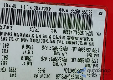 2004 Dodge Ram 1500 Slt/Laramie from USA, damaged, VIN 1D7HU16D64J142320